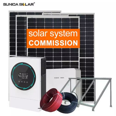 10kw Solar Energy PV System Ground Roof Carport Mini Solar System AC