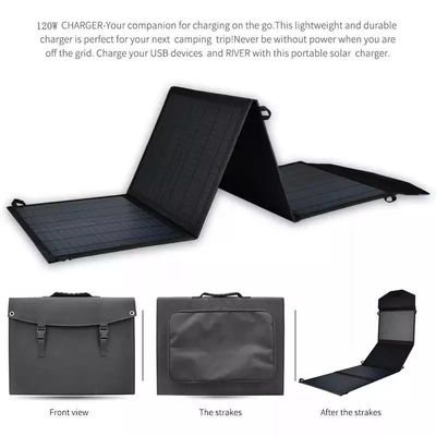 Foldable Solar Panels  Folding 120W Solar Charger For Outdoor