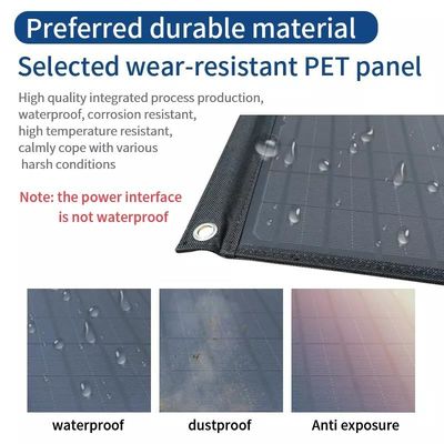 100w Portable Folding Solar Panels Monocrystalline Silicon Solar Outdoor