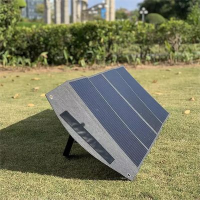 Overlapping Portable Folding Solar Panels 100w Portable Solar Panel For Adventure