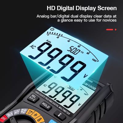 600V 10A Solar Panel Multimeter T RMS Resistance Capacitance Diode Test Smart Digital