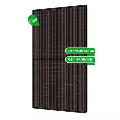 MWT Solar Panel 560w 540w Black Monocrystalline Solar Cell CQC