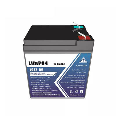 IP65 Solar Energy Storage Battery MSD Lifepo4 Battery 12v 6ah Home