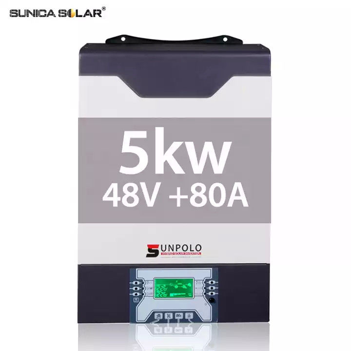 48V Smart Solar Hybrid Inverters 80A Auto Sensing Luminous Solar 5kw