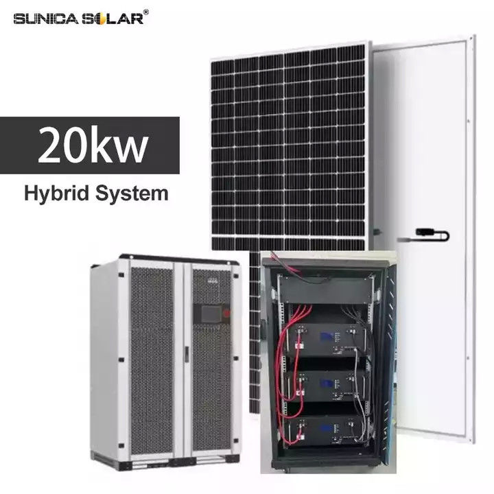 20KW Off Grid PV System Roof Mounting MONO 460W Photovoltaic Solar Power