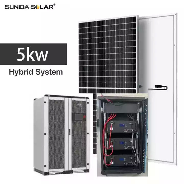 Outdoor Solar Panel 5kw System Portable Solar System Battery Inverter Controller