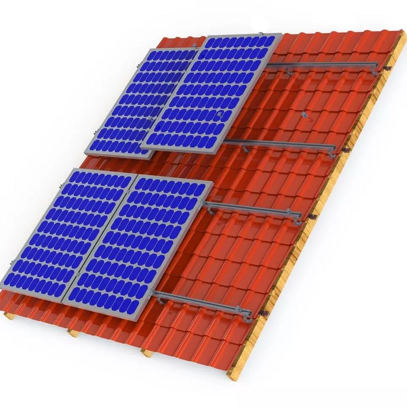 OEM Pitched Solar Tile Bracket Solar Panel Mounting Structure